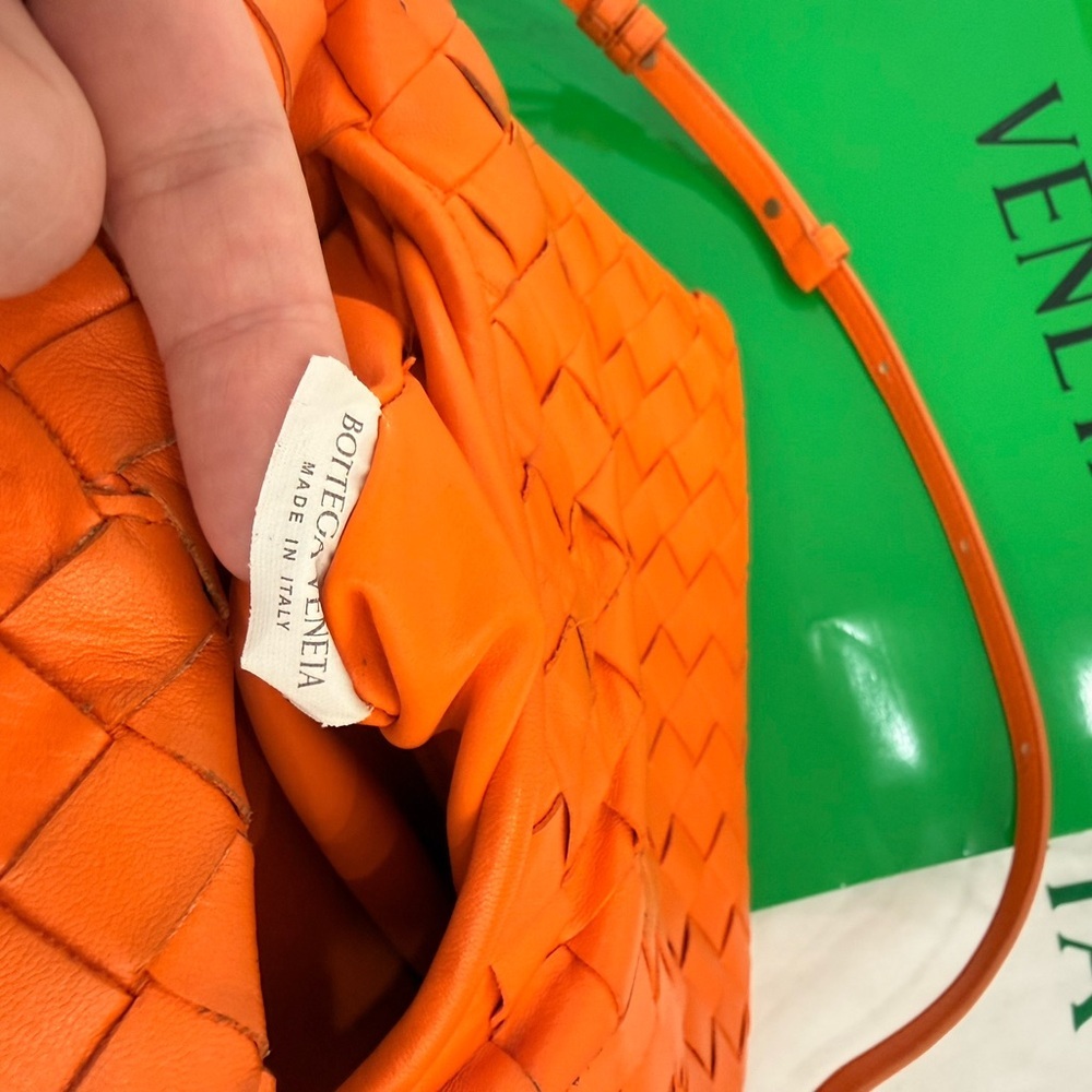 Bottega Veneta Orange mini hop  Leather Bag msrp 3400$ - Picture 10 of 11